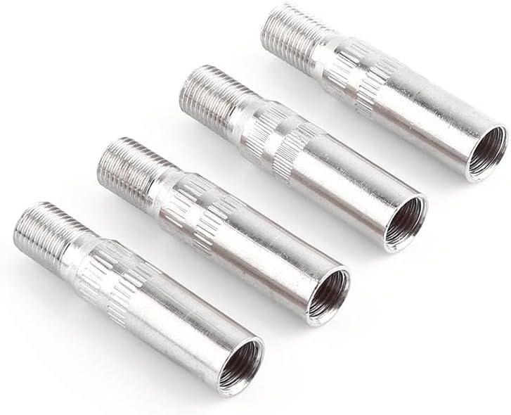 Przedłużenie zaworu TKSE 4 x Metal Automotive Wheel Valve Cap Przedłużenie Przedłużenie Samochód Ciężarówka Van Caravan