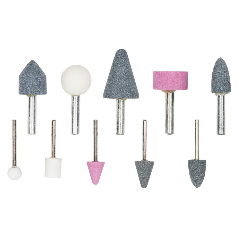 GSK Cut® 10 Pcs Shank Abrasive Mounted Stone Grinding Wheel Head Ceramic Grinding Burr Wheel Rotary Tools Set Deburring Polishing (B07WZ39LRD) Amazon Price History, Amazon Price Tracker