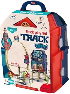 Train Toy for Kids – Next Store with Post Office and Library – 83 Piece Set with Tracks, Train and Interactive Buildings – Fun Education & Entertainment