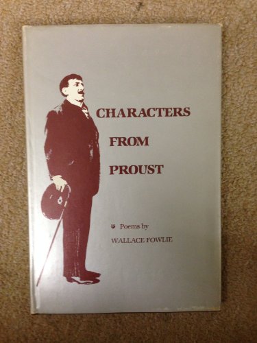 Characters from Proust: Poems 0807110701 Book Cover