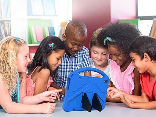 Tading Kids Case for Lenovo Tab M10/P10, Children Friendly EVA Foam Protective Stand Handle Cover Case for Lenovo Tab M10(TB-X605L/X605F) /M10 HD(X505L/X505F) [Not for M10 HD 2nd Gen X306F] - Blue