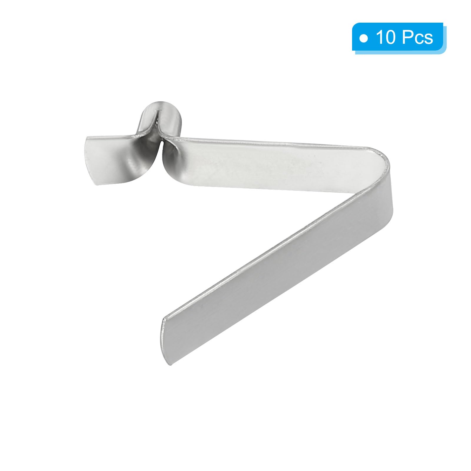 PATIKIL 5x3mm Fermi a Molla per Pagaia Kayak, Confezione da 10 Fermi per Asta da Tenda in Acciaio a Forma di V con Pulsante a Perno Singolo per Bloccato Tubi per Tende da Campeggio