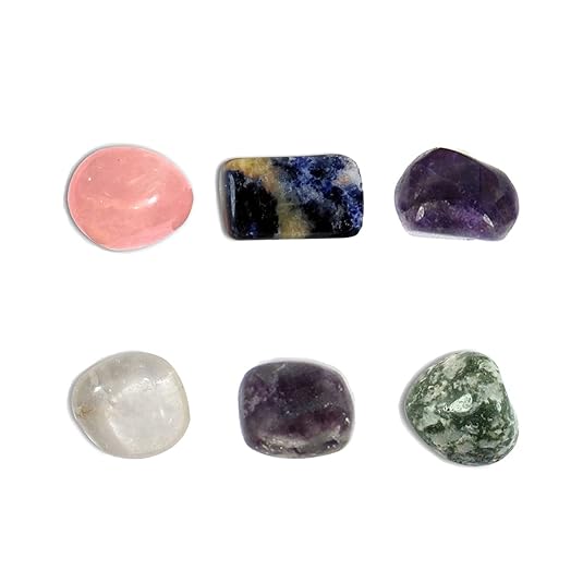 Reiki Crystal Products Amethyst, Clear Quartz, Sodalite, Tree Agate, Rose Quartz, Fluorite Tumble Stone, Standard
