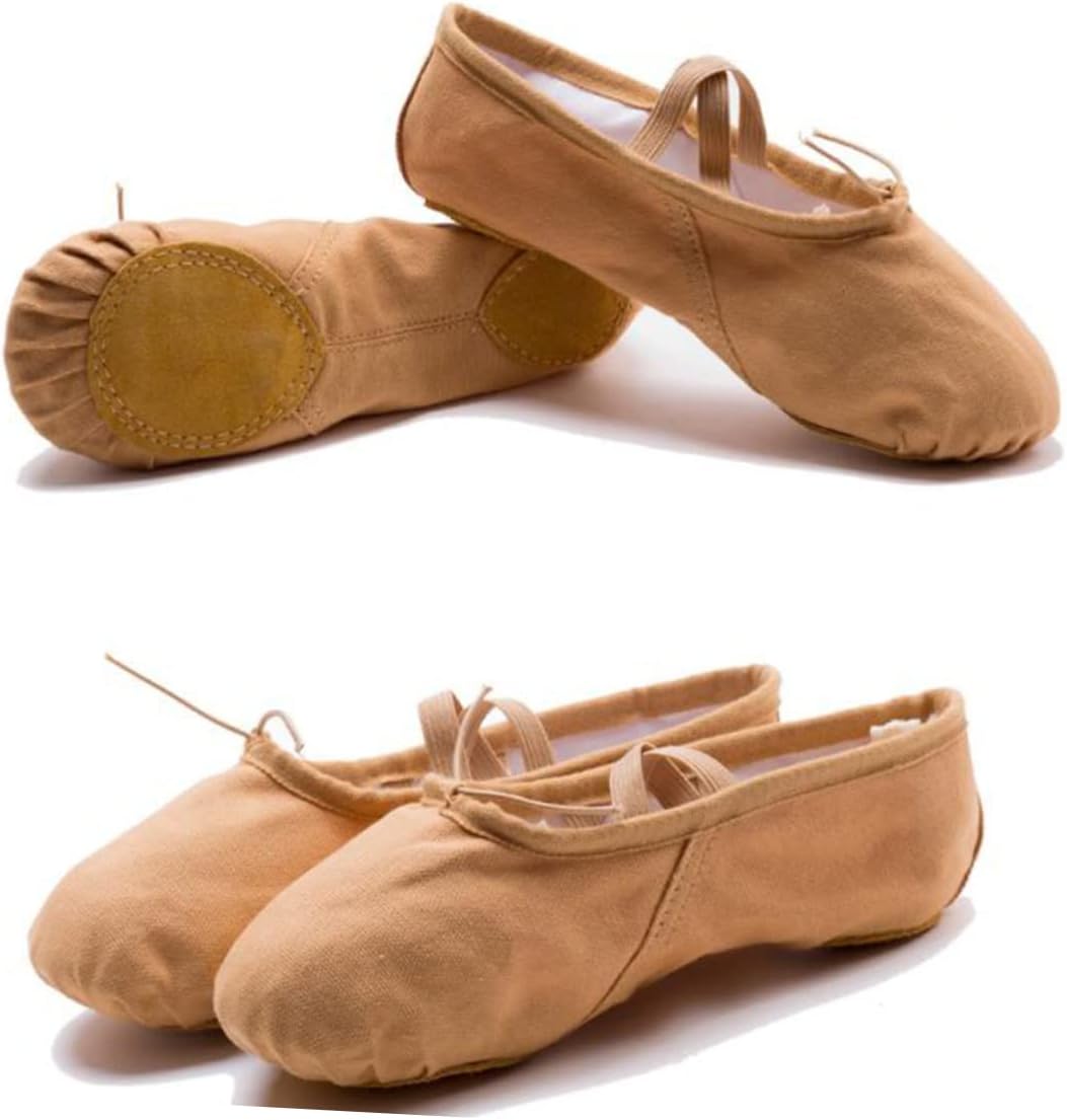 GLEAVI Dance Practice Shoes Yoga Ballet Made of Breathable Material Stretch Belt Lightweight Slip Sole