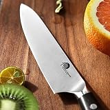 Nóż Santoku, profesjonalny nóż kuchenny, nóż uniwersalny, 13 cm, nóż uniwersalny, ostre ostrze z niemieckiej stali nierdzewnej 1.4116, dla kucharzy