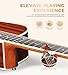Vangoa 12 String Guitar Acoustic Electric, Upgraded Guitar 12 Strings Bundle for Beginner Intermediate Adults Teens, Guitarra de 12 Cuerdas, Sapele Body Bone Nut, Brown Glossy