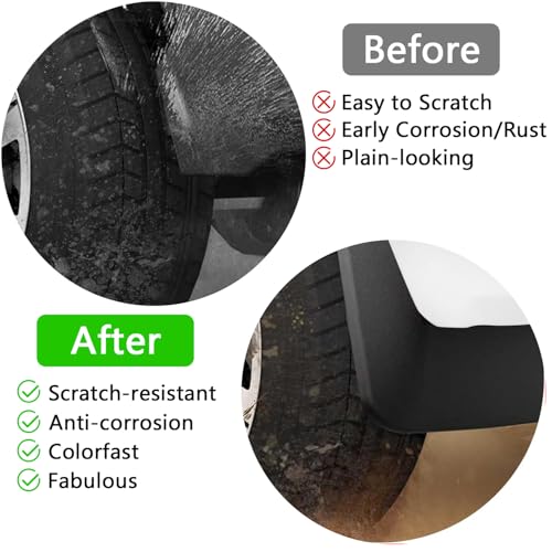 Image of 2025+ Forester Mudguard Fender Splash Guard, Front and Rear Mud Protection, Water-Resistant Design,Mud Flaps for 2025 Forester Accessories