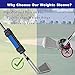 KeoPuals Golf Swing Weights Stripe Golf Club Weight for Practice, Training and Warm Up Golf Accessory Equipment Tool for Golf Navy (Pack of 2)