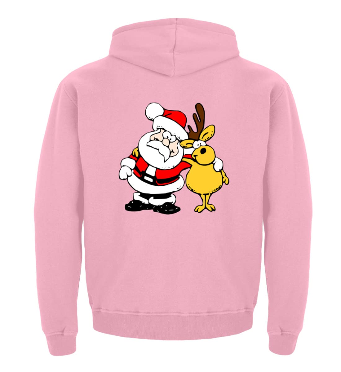 Sweat enfant père Noël en coton chaud rose résistant pour l'école - 5
