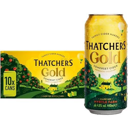 Thatchers Gold - 10 x 440ml Cans Smooth Medium-Dry Apple Cider