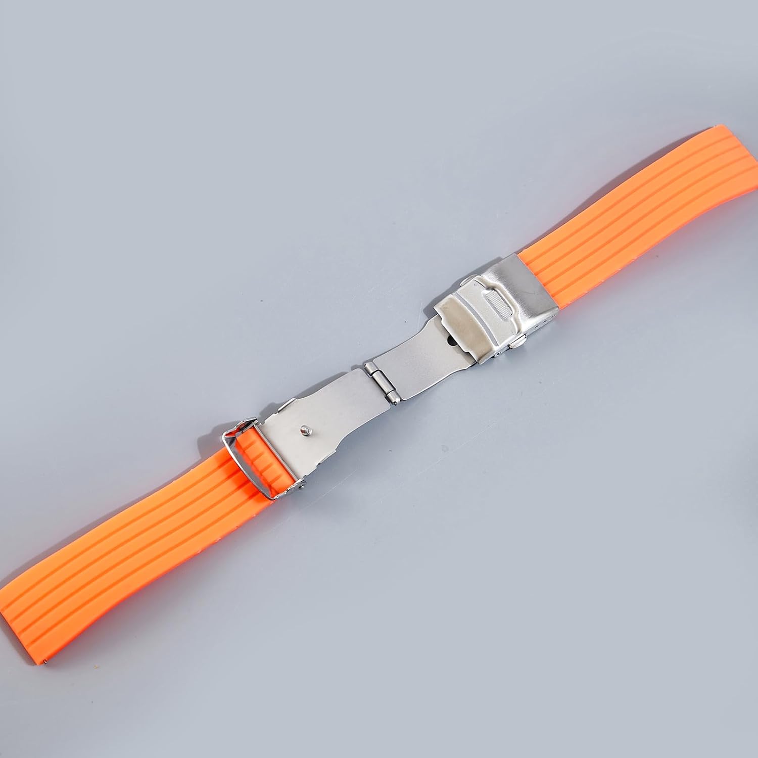 Cut-to Length Silicone Rubber Watch Bands - Quick-Release Cut-to-Size Replacement Sports Watch Straps - 20mm, 22mm- For Men & Women - For Men & Women