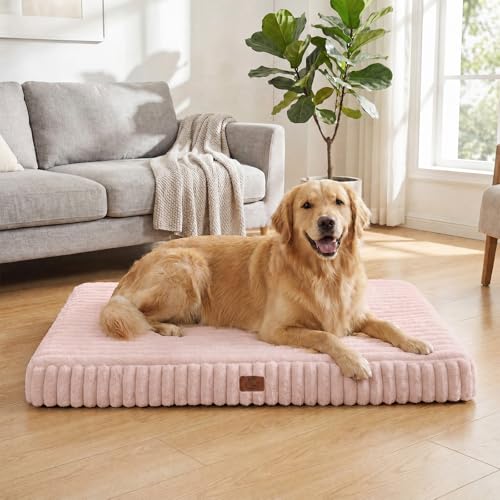 Orthopedic Dog Bed for XL Dog, Waterproof Washable Pet Bed for Crate