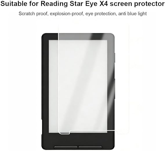 Glass Screen Protector Compatible with X teink X4 (4.3 Inch), HD Clear Anti-Scratch Bubble-Free Case Friendly (2pcs)