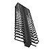 Black Vertical Cable Manager with 1.75"D Height: 72"