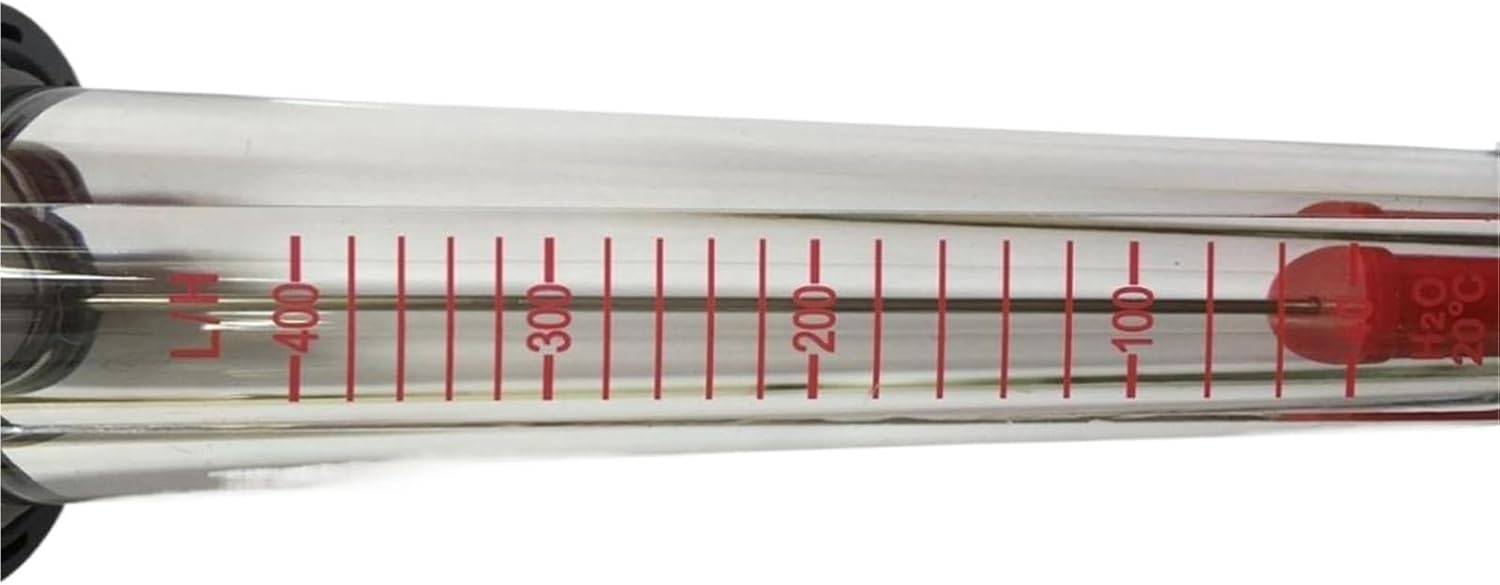 1PCS LZS-15 Flow Meter 40-400L/H Plastic Tube Liquid Water Rotameter Flow Measuring Instruments DN15 Tube 202mm