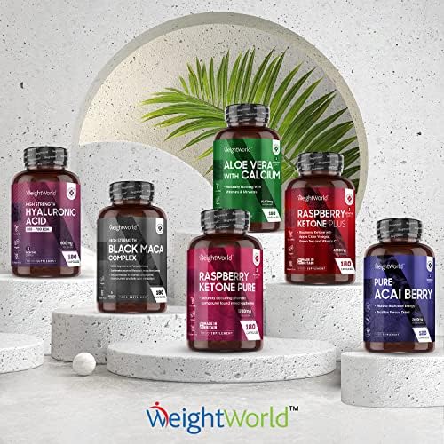 Raspberry Ketones Pure - 6 Months Supply (180 Vegan Capsules) - Max Strength Raspberry Ketones Supplement - Suits Low Carb & Keto Diet -Better Absorption Than Raspberry Ketone Tablets - Made in UK