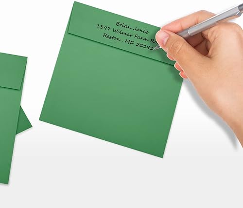 Vista 15 de Sobres cuadrados de 5 1/2 x 5 1/2, Seafoam