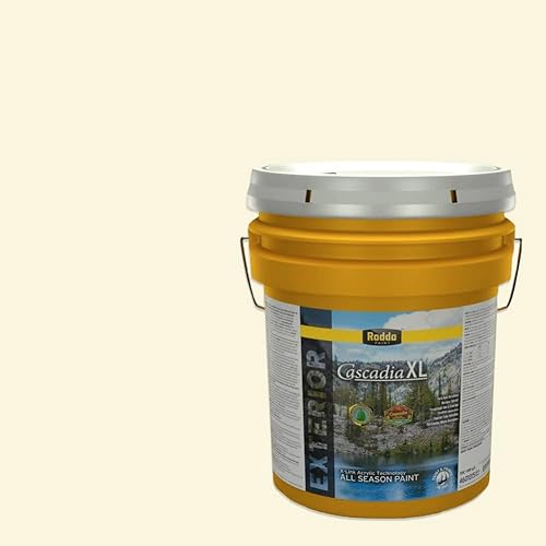 Vista 106 de Rodda Paint CASCADIA ZERO - Pintura e imprimación semibrillante para interiores en uno, cuarto de galón, rodaja de limón Lemon Slice