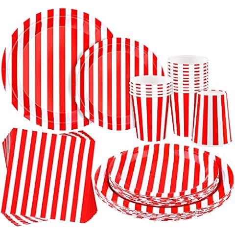 durony 64 Carnival Party Tableware Set Cover