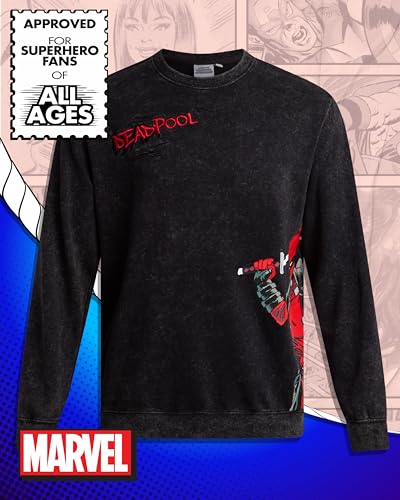 Marvel Avengers Men's Graphic Sweatshirt - The Amazing Spider-Man Novelty Fleece Crew Neck Pullover Sweatshirt for Men (S-XL)2