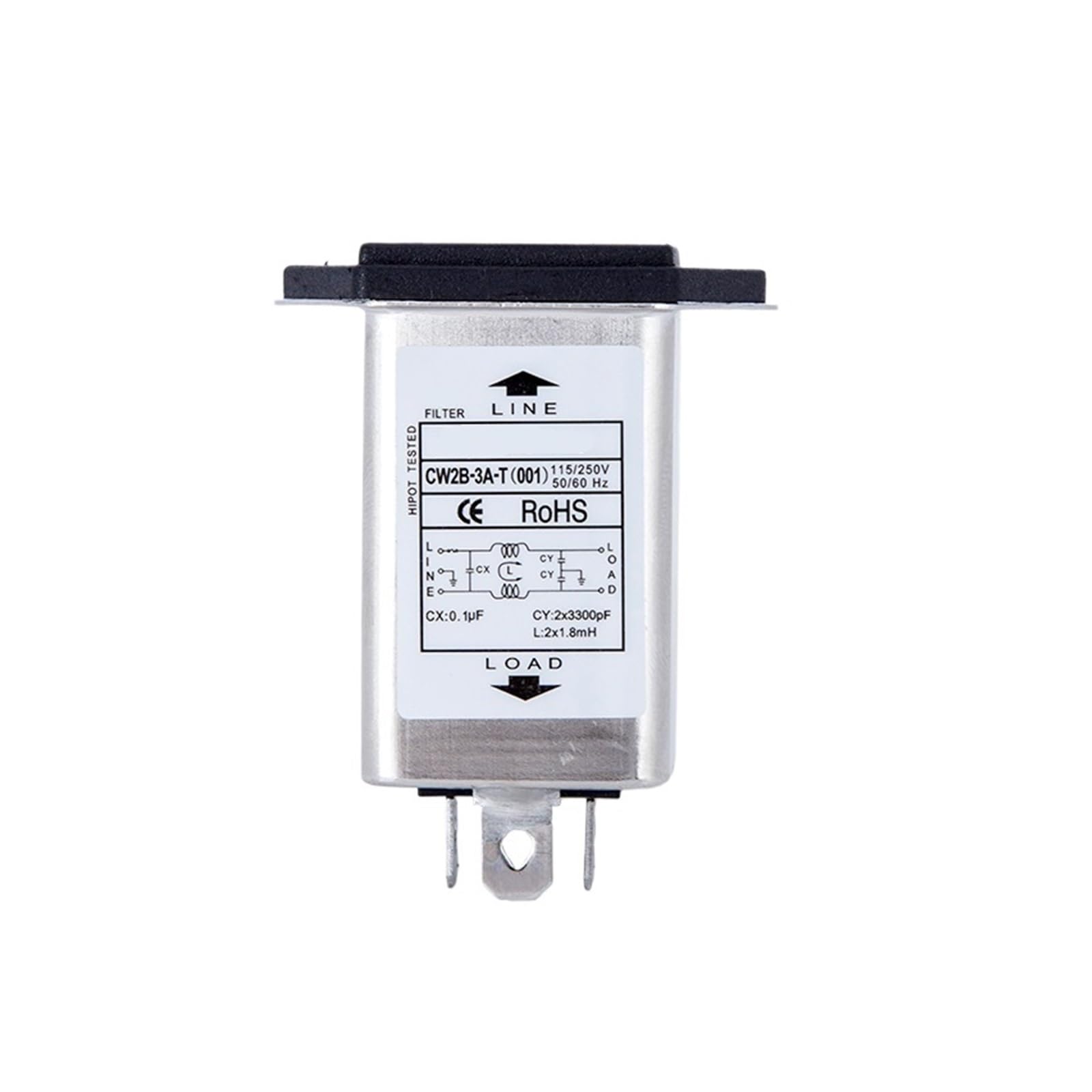 Filtre anti-interférence 220V CW2B-6A-T pour purification secteur
