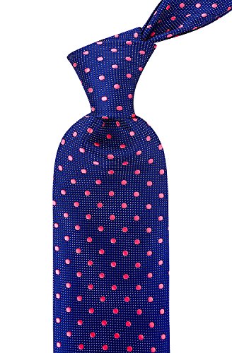 Scott Allan Classic Silk Navy Tie | Navy Blue Tie For Men | Polkadot Neckties | Corbatas Para Hombres Elegantes Navy Blue Tie #TOP5