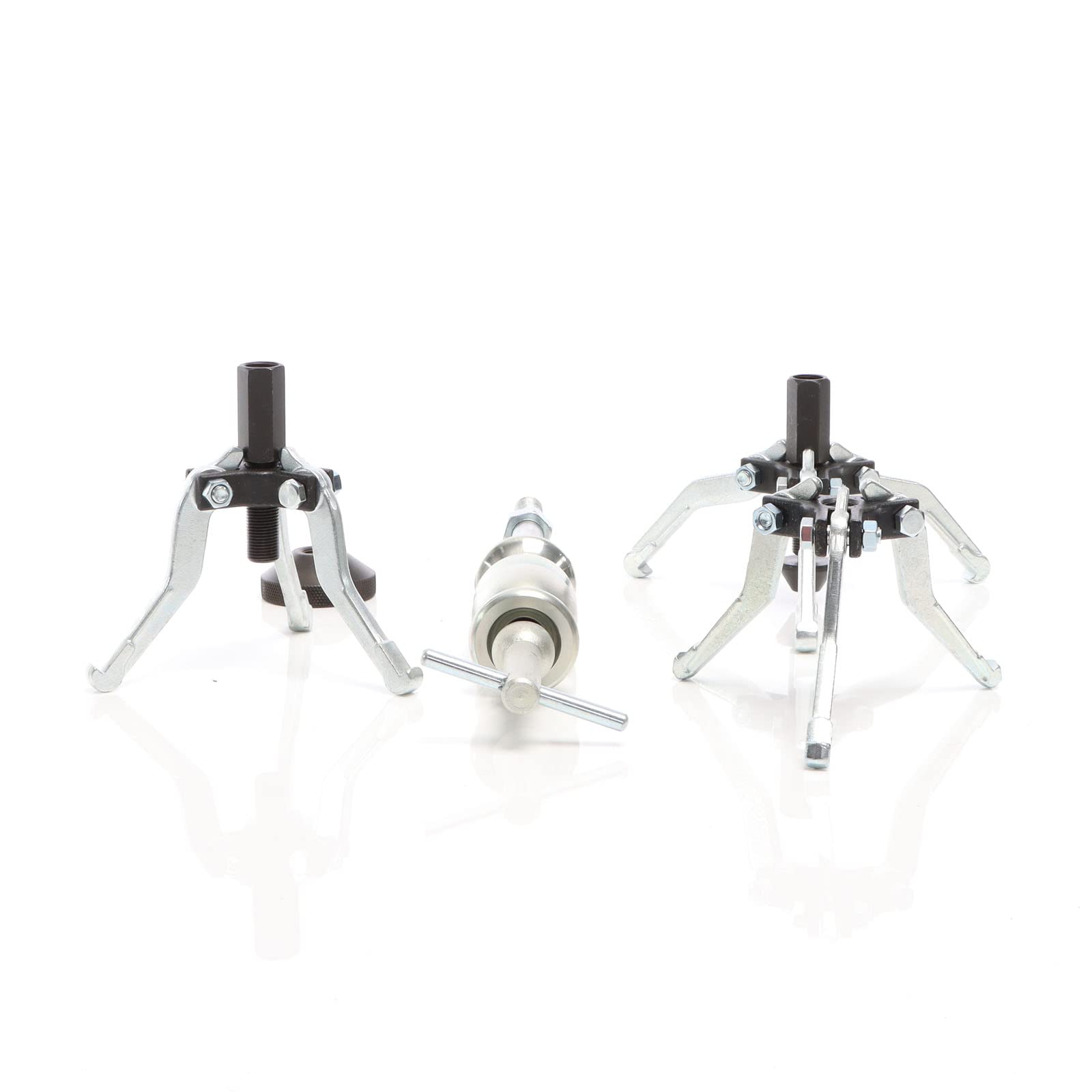XPOtool Set 5 Pezzi estrattori a 3 Bracci per Cuscinetti Interni ed Esterni con Martello Scorrevole