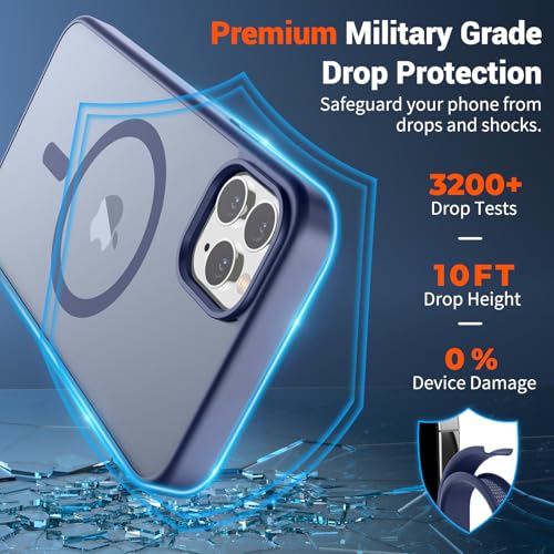 Image of SUPFINE Magnetic for iPhone 11 Pro Max Case Lavender Gray | (Compatible with MagSafe)(Military Grade Drop Protection)Shockproof Translucent Matte Phone Cover