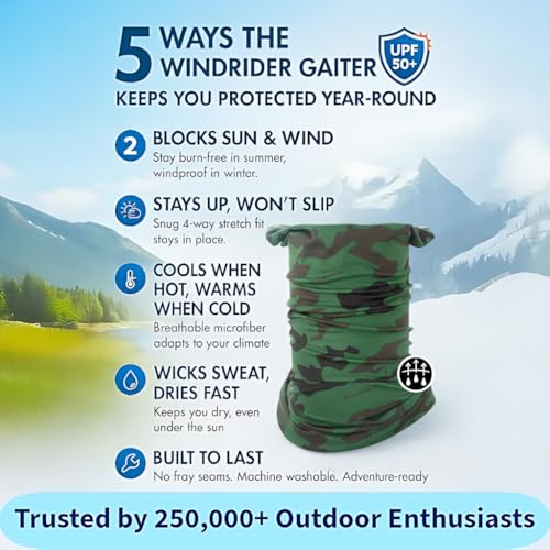 Image of Neck Gaiter for Men & Women - UPF 50+ Sun Protection, Fishing, Cooling