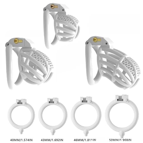 Weißer schützender Käfig Zubehör, Füttern Aushöhlung, Kommt mit 4 Ringen, Fühlbarkeit, Fitness-Studio Ausrüstung, Paar Gehen - H14