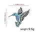 Elegant Vintage Hummingbird Brooch for Women - Designer Rhinestone Bird Pin Jewelry for Women - DoubleBlue