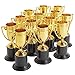 Juvale Mini Trophies Bulk - 4 in, Gold-Plated Plastic, 24-Pack - Trophies for Kids & Adults - Sports, School & Party Awards
