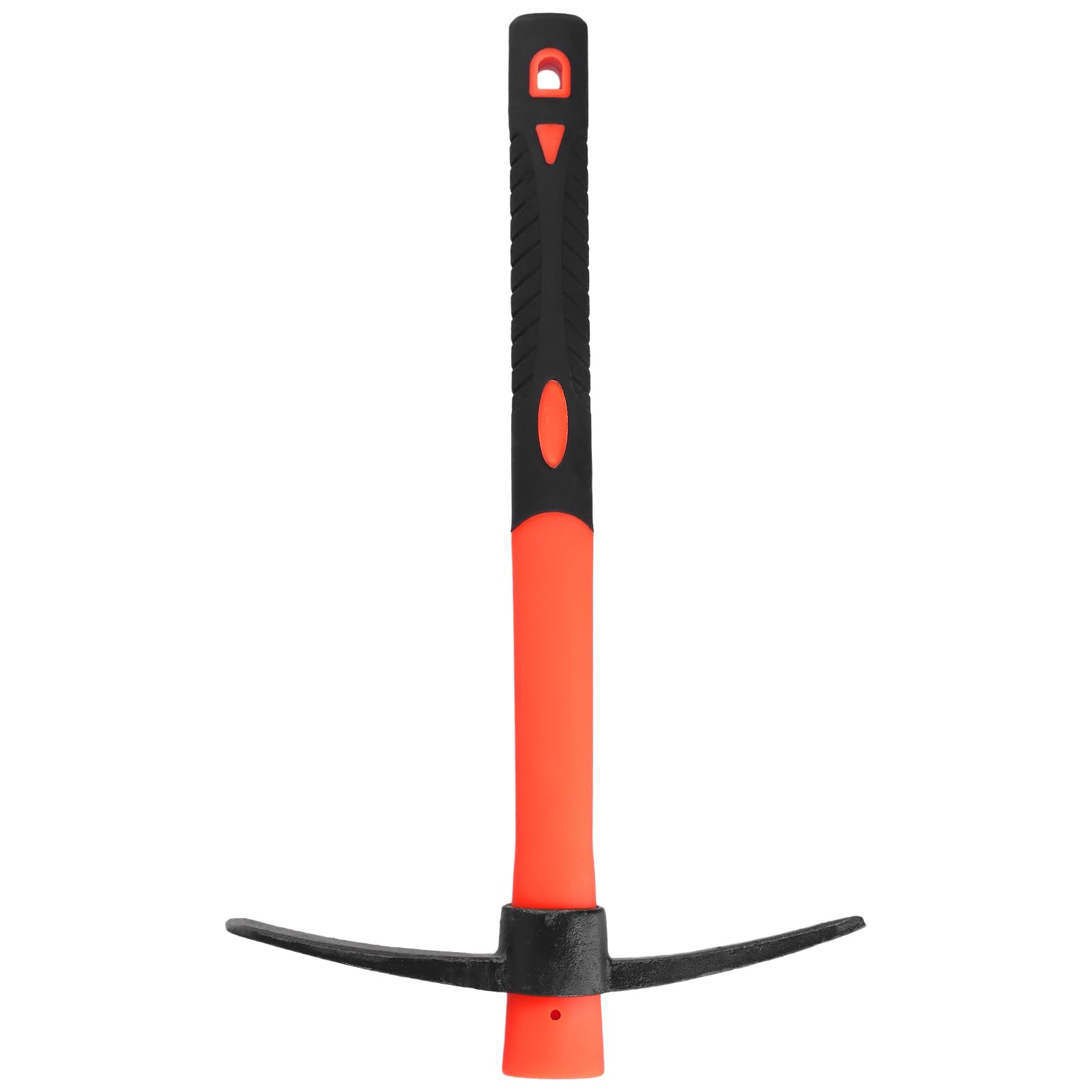 Lot de 2 pioche pointue rouge - 38 x 23 cm - Avec manche - Pour jardin, sol