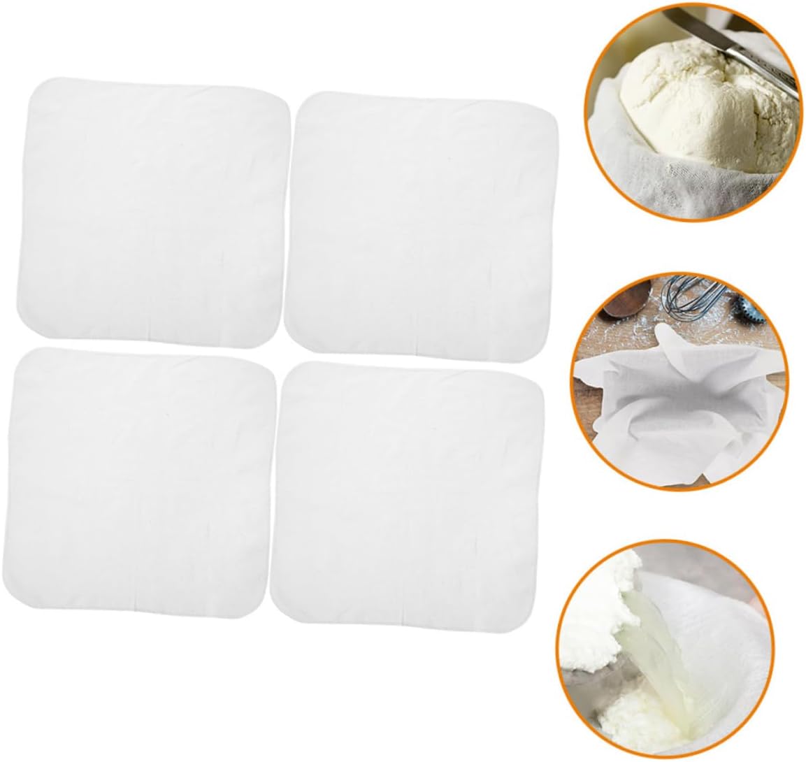 Cheese Cloth 4 Pack Cotton Yarn Ultra Fine Straining Fabric