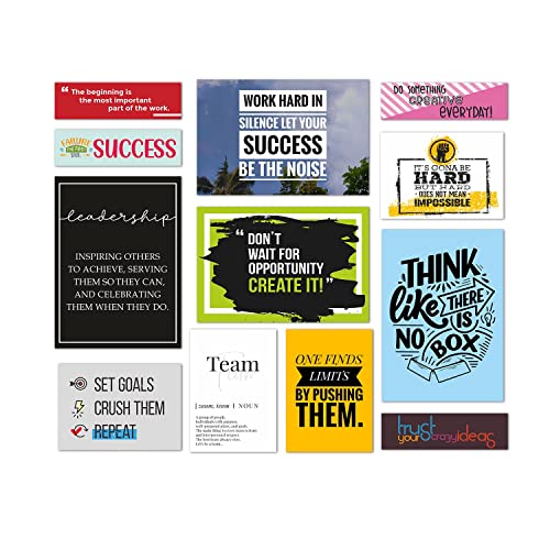 Image of PAPER PLANE DESIGN Framed Poster Set of 12 For Office Wall Decoration (INSPIRATIONAL)