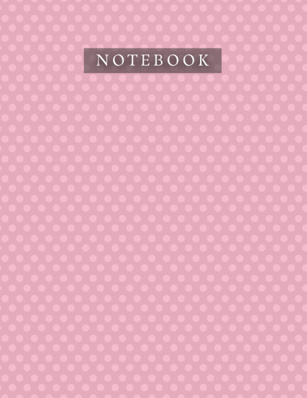 Notebook Tickle Me Pink Color Polka Dots Baby Elephant Pattern Background Cover: 110 Pages, Bill, Organizer, Planner, Journal, 8.5 x 11 inch, 21.59 x 27.94 cm, Daily, A4, Life