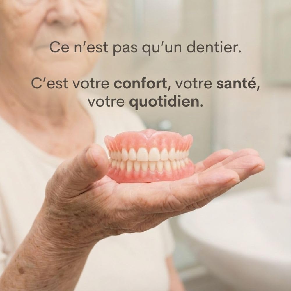 Dentaclean Nettoyeur Ultrasons 42000Hz Stérilisateur Ultrasonique UV Pour Gouttières Dentiers Aligneurs Blanc