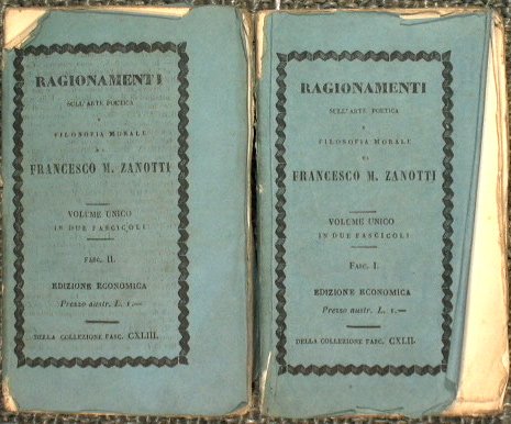 Ragionamenti sull'arte poetica e Filosofia Morale [Copertina flessibile] Zanotti Francesco M. [Copertina flessibile] Zanotti Francesco M. [Copertina ... flessibile] Zanotti Francesco M. [Copertina