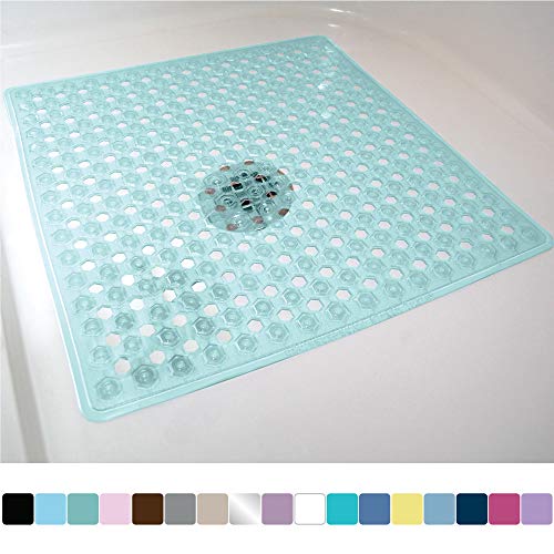 Gorilla Grip Original Patented Bath, Shower, and Tub Mat, 21x21, Machine Washable, Antibacterial
