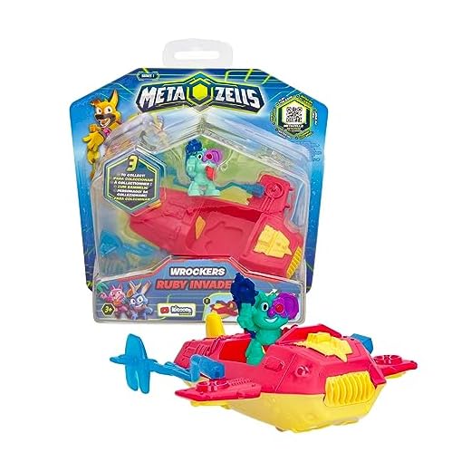 METAZELLS Ruby Invader - Vehículo con Funciones Que Incluye una Figura-Regalo Optimo para niños y niñas +4 años