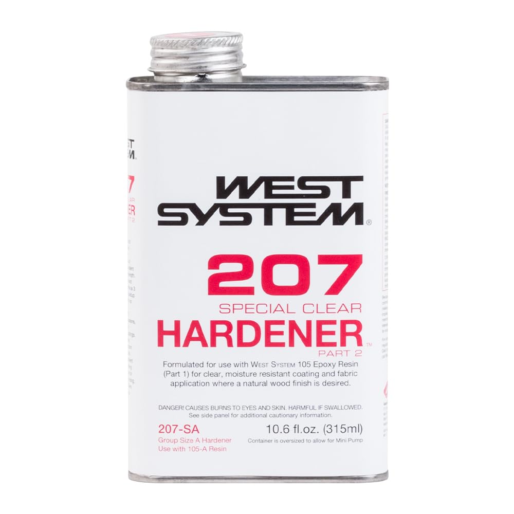 WEST SYSTEM 105A Epoxy Resin (32 fl oz) Bundle with 207SA Special Clear Epoxy Hardener (10.6 fl oz) and 300 Mini Pumps Epoxy Metering 3-Pack Pump Set (3 Items): Industrial & Scientific