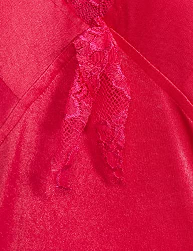 Clovia Women's Synthetic Floor Length Sleepwear Nighty (Ns0299P14_Hot Pink_Large) - Image 5