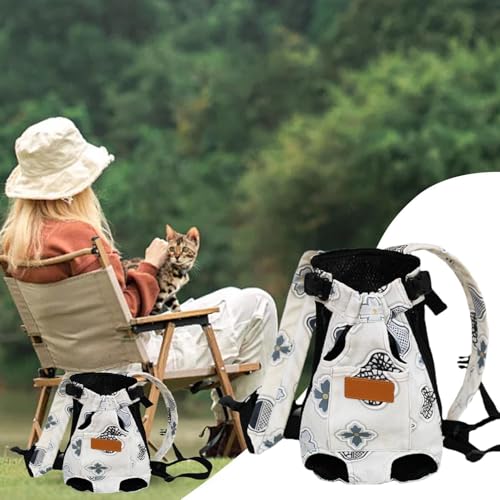Mochila transportadora para perros portátil, transpirable y apta para coche 3