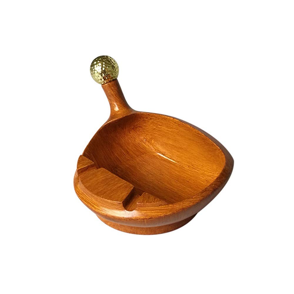 JHHXW Golf Ashtray, Creative Golf Resin Ashtray, Desktop Golf Head Smoking Set (Color : B)