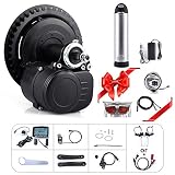 TONGSHENG TSDZ2 36V 350W 36V 250W 48V 500W Mittelmotor Elektrofahrrad ebike Drehmoment Umbausatz 36/48V Batterie(48v500w + Wasserkocherakku 48V10Ah)