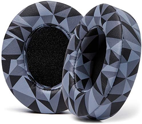 WC Wicked Cushions Replacement Ear Pads for Beats Studio 2 & 3 (B0501, B0500) Wired & Wireless | Does NOT Fit Beats Solo | Softer PU Leather, Enhanced Foam & Stronger Adhesive | Geo Grey
