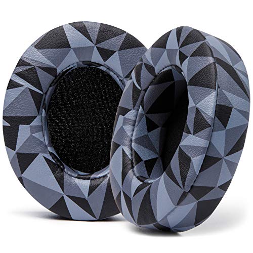 Image of WC Wicked Cushions Replacement Ear Pads for Beats Studio 2 & 3 (B0501, B0500) Wired & Wireless | Does NOT Fit Beats Solo | Softer PU Leather, Enhanced Foam & Stronger Adhesive | Geo Grey