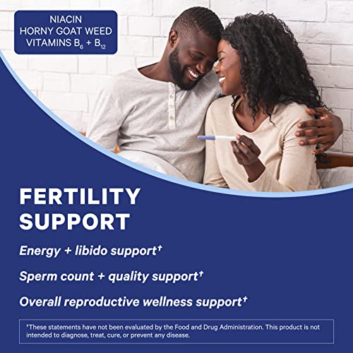 Blue Stork Men's Fertility Support: Fertility Supplements For Men, Prenatal Vitamin & Multivitamin For Men, Conception Support, Maca Root, Folate, & Vitamin B12, 60 Capsules #TOP1