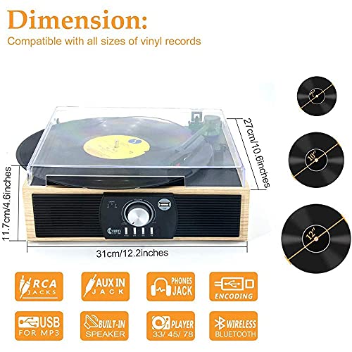 Tourne-disques, Enregistrement rétro, Centre de Musique avec télécommande, Lecteur CD, Dab et FM, Radio AM, Lecteur de… - Les Beatles, Paul McCartney, John Lennon, RIngo Starr, George Harrison Tourne-disques, Enregistrement rétro, Centre de Musique avec télécommande, Lecteur CD, Dab et FM, Radio AM, Lecteur de… – Image 3