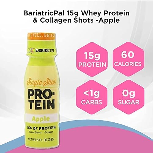 Bariatricpal 15G Ready-To-Drink Whey Protein & Collagen Shots - Apple (24 Bottles) #TOP1